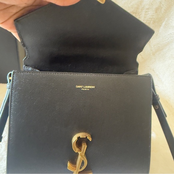 Saint Laurent Cassandra Mini Black with Gold Hardware Leather Adjustable Strap - Picture 3 of 17